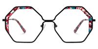 Scotto - Geometric Floral Eyeglasses | Vooglam Angle View