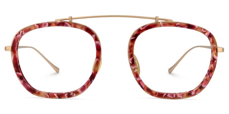 Bernal - Aviator Red/Floral Eyeglasses