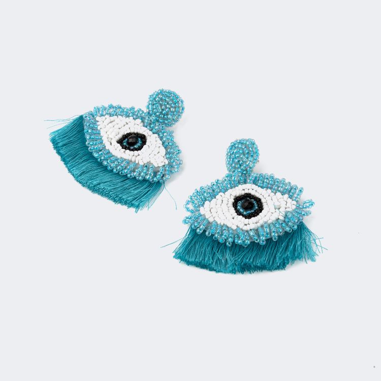 Evil Eye Pierced Earrings | Vooglam.com