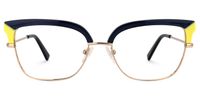 Tanai - Browline Blue Eyeglasses