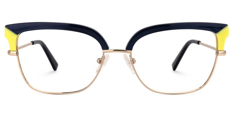 Tanai - Browline Blue Eyeglasses