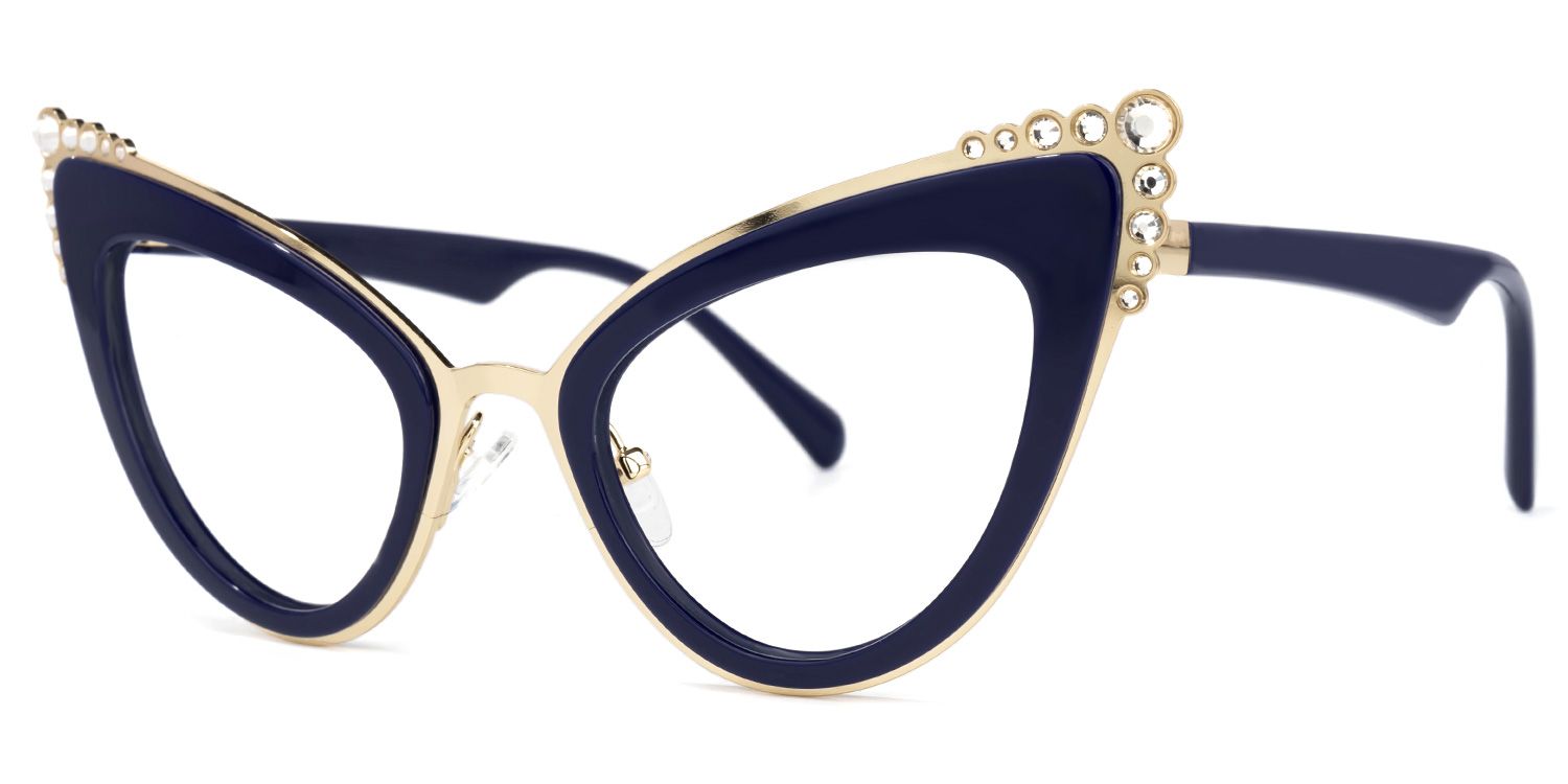 Magdaleno - Cat Eye Blue Eyeglasses - 2