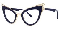 Magdaleno - Cat Eye Blue Eyeglasses