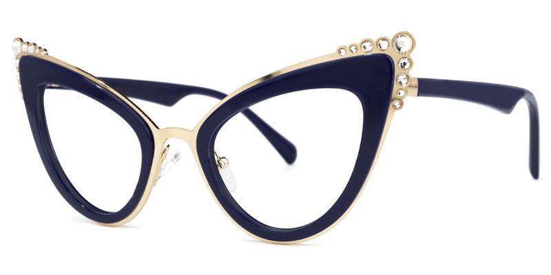 Magdaleno - Cat Eye Blue Eyeglasses