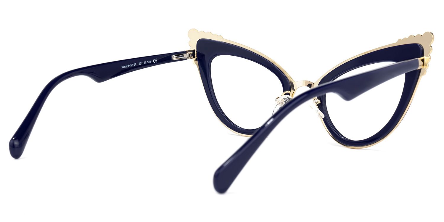 Magdaleno - Cat Eye Blue Eyeglasses - 3