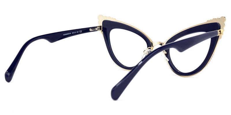 Magdaleno - Cat Eye Blue Eyeglasses - 3