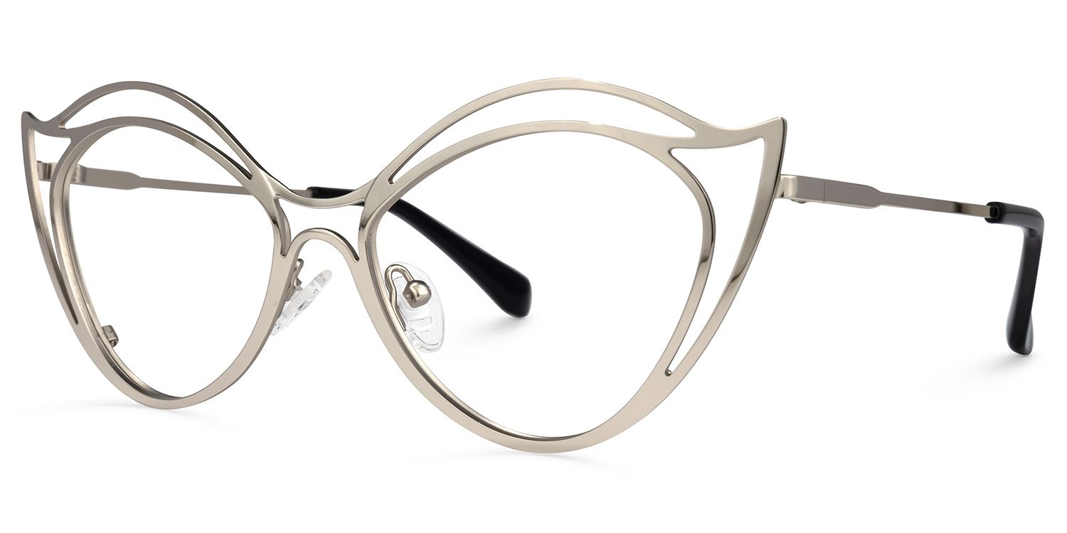 Hilleary - Geometric Silver Eyeglasses - 2