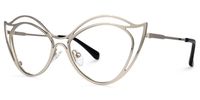 Hilleary - Geometric Silver Eyeglasses - 2