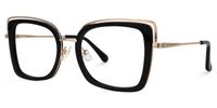 Heyward - Rectangle Black Eyeglasses - 2