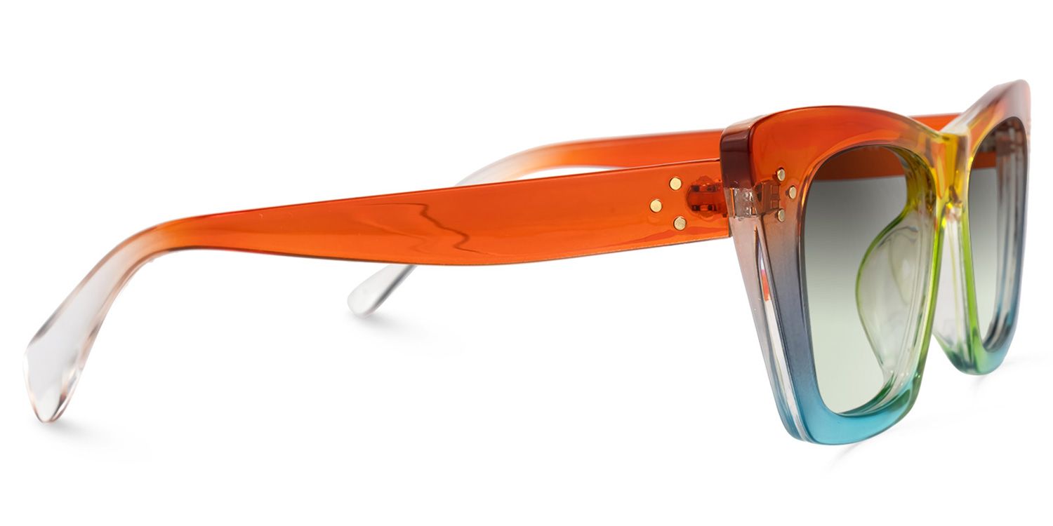 Rectangle Multicolor Sunglasses | Vooglam.com 4