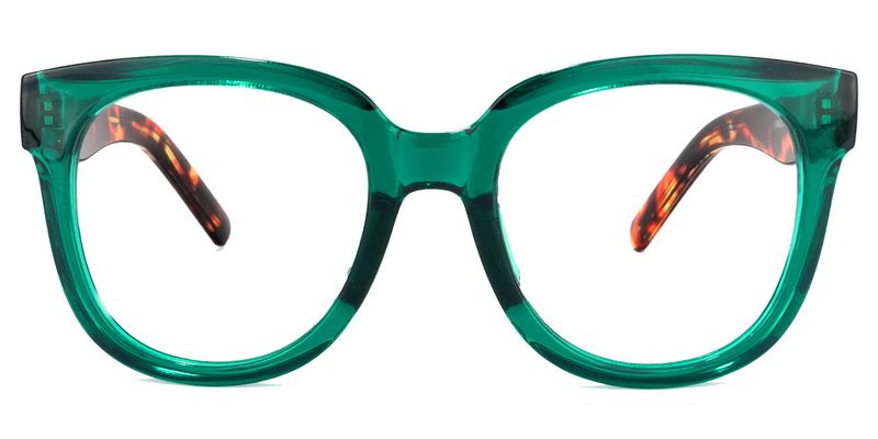 Vernetta - Square Dark/Green Eyeglasses
