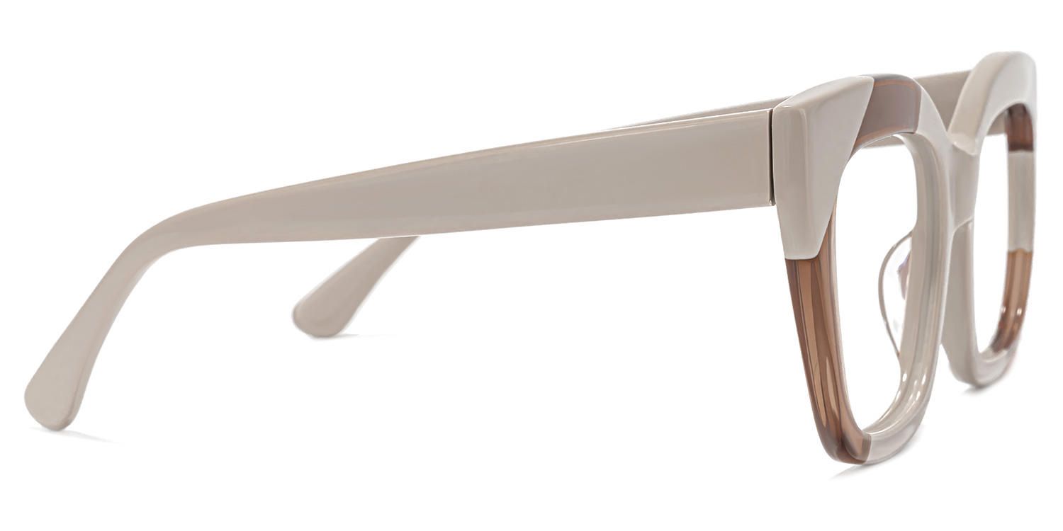 Terrie - Square Cameo/Brown Eyeglasses - 4