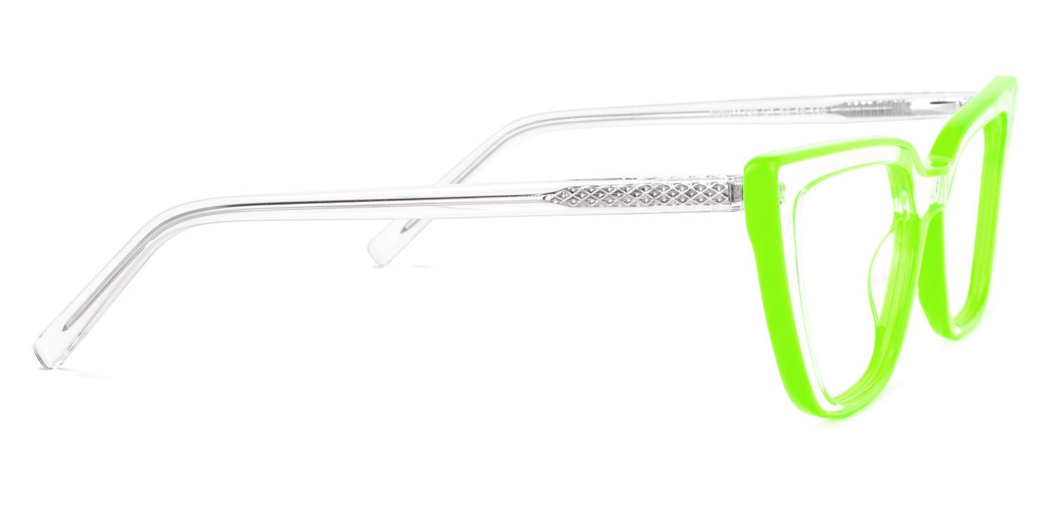 Lyuba - Rectangle Green Eyeglasses product detail 4