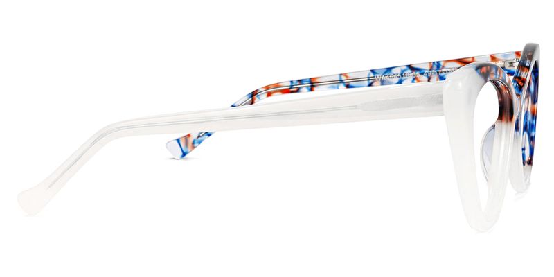 Antoinette - Cat Eye Blue/Orange Eyeglasses - 4