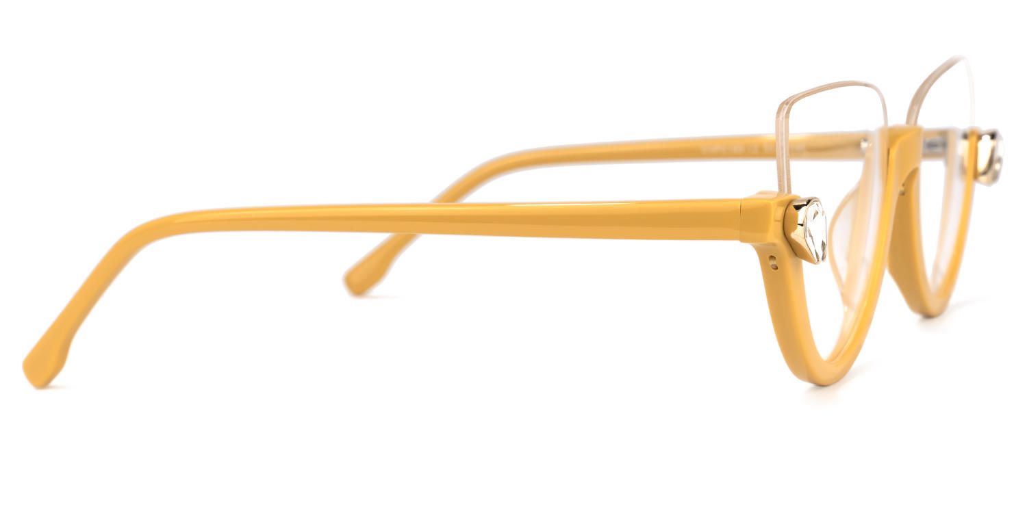 Sylvia - Cat Eye Yellow Eyeglasses product detail 4