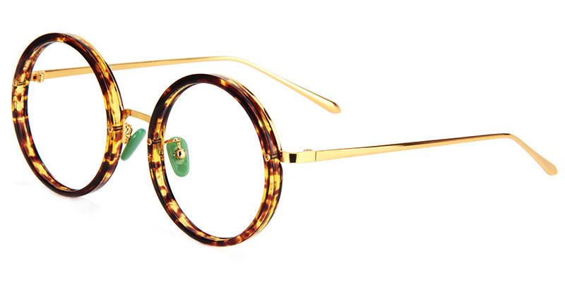 Kelly Round Tortoise Shell Eyeglasses- 3