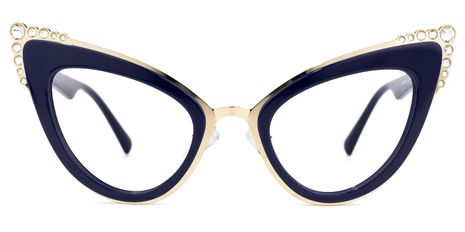 Magdaleno - Cat Eye Blue Eyeglasses