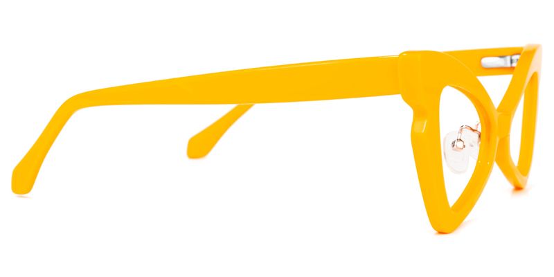 Immy - Geometric Yellow Eyeglasses - 4