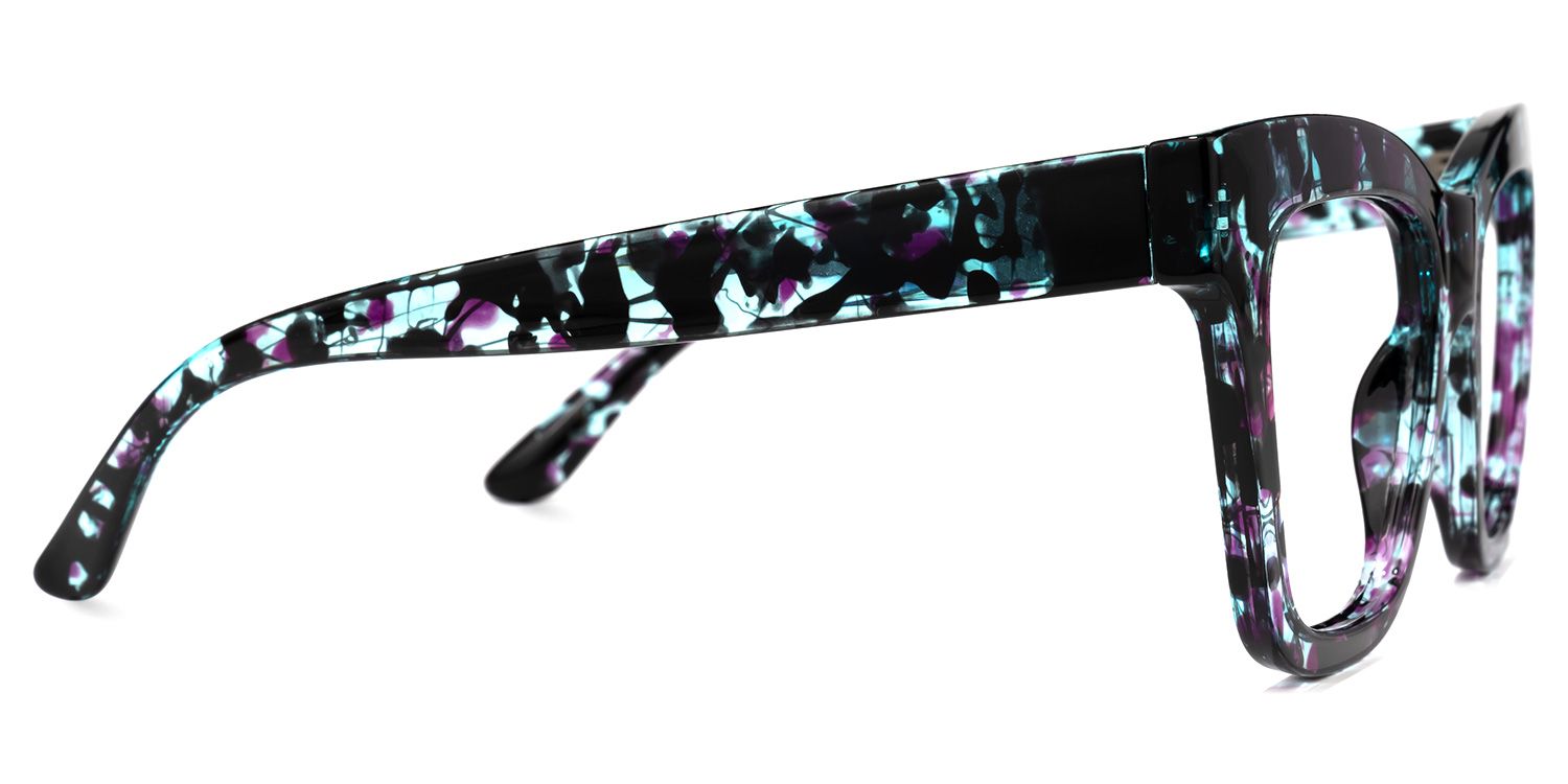 Bonilla - Square Floral Eyeglasses - 4