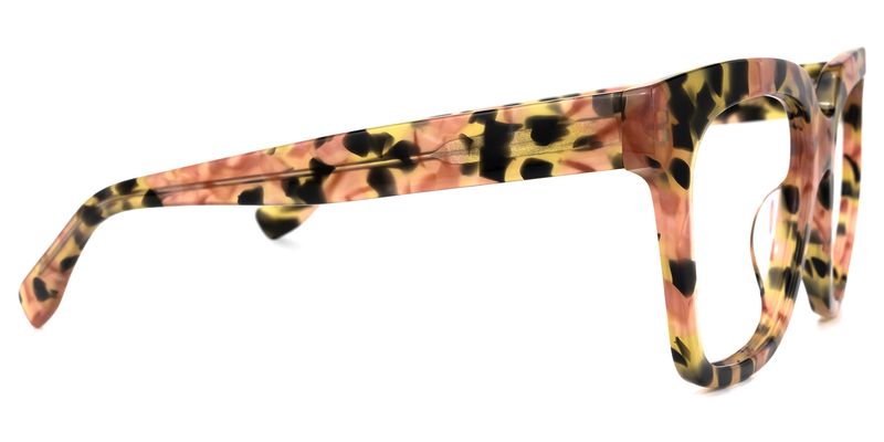 Martha - Square Floral Eyeglasses - 4