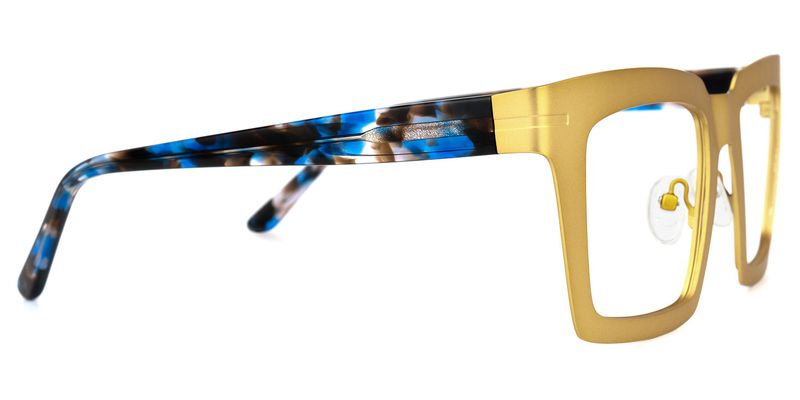 Arnal - Rectangle Gold Eyeglasses - 4