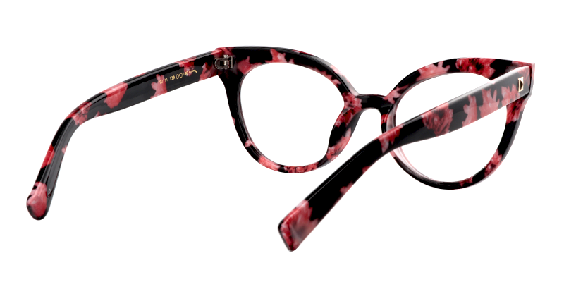 Enid - Floral Cat Eye Eyeglasses - 4