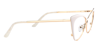 Annabelle - Cat Eye White Eyeglasses - 4