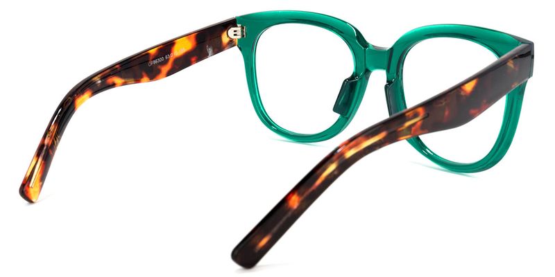 Vernetta - Square Dark/Green Eyeglasses - 3