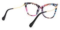 Janina - Cat Eye Floral Eyeglasses | Vooglam Side View