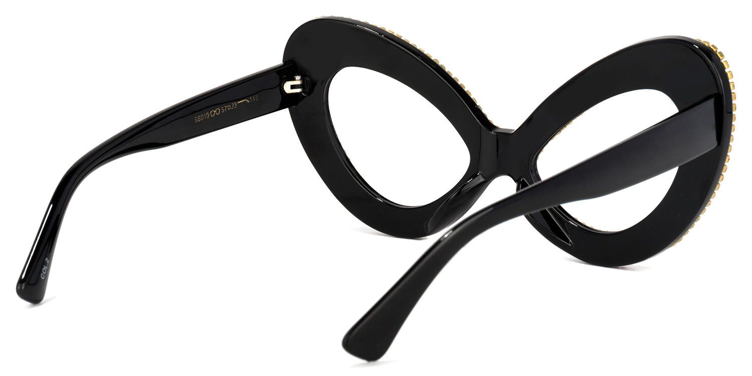 Staci - Cat Eye Multicolor Glitter Eyeglasses product detail 3