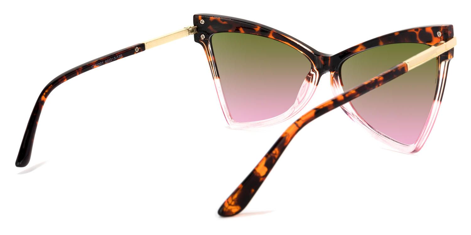 Ofelia - Geometric Tortoise/Pink Sunglasses product detail 3