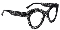Bella - Butterfly Black Eyeglasses | Vooglam 