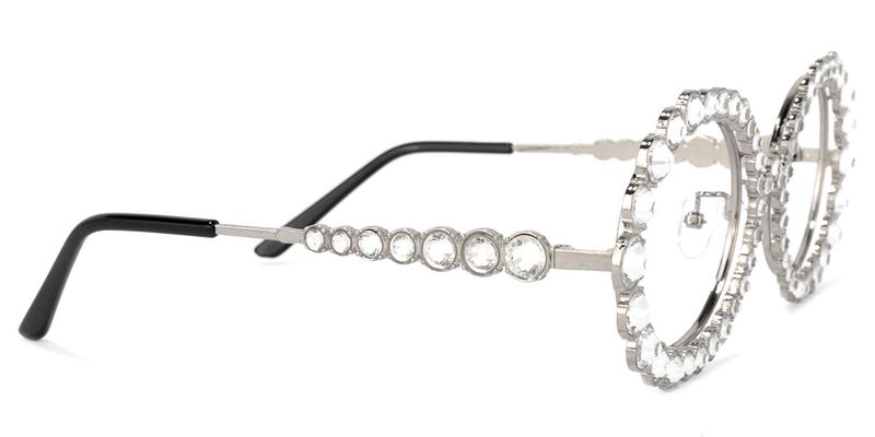 Ingra - Oval Silver Eyeglasses - 4