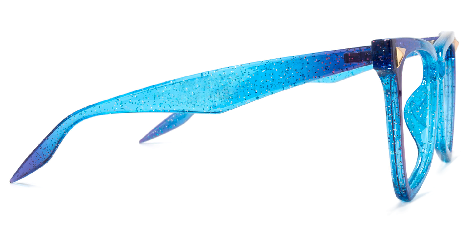 Butterfly Blue Eyeglasses - 4