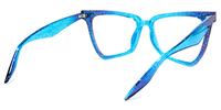 Butterfly Blue Eyeglasses | Vooglam Side View