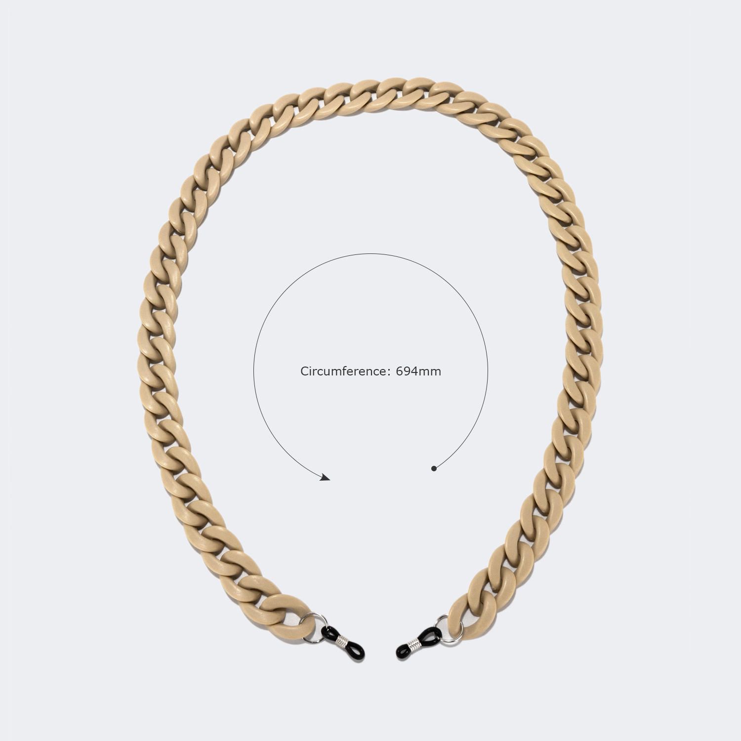 Twist Link Cameo/Brown Glasses Chains - 4