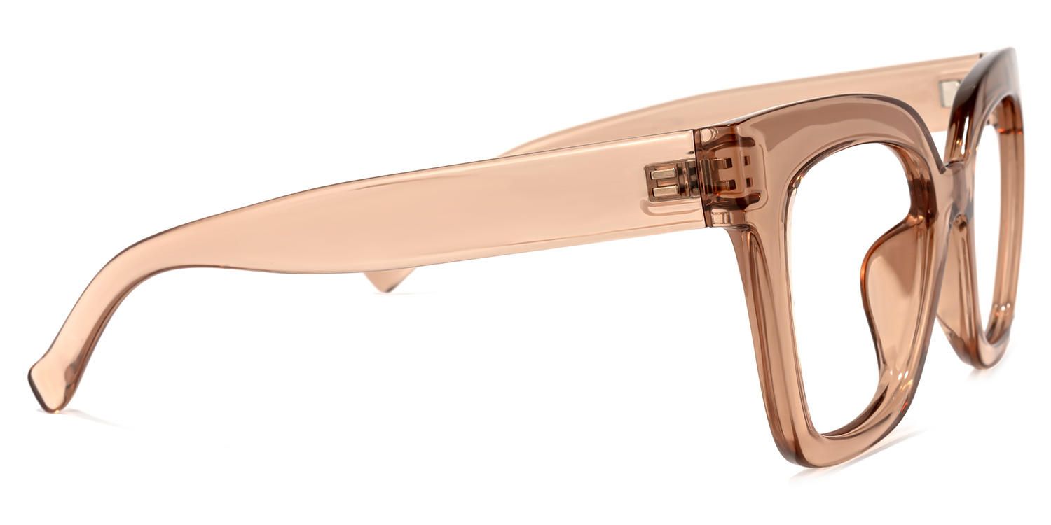 Naila - Square Tawny Eyeglasses│Vooglam1 4