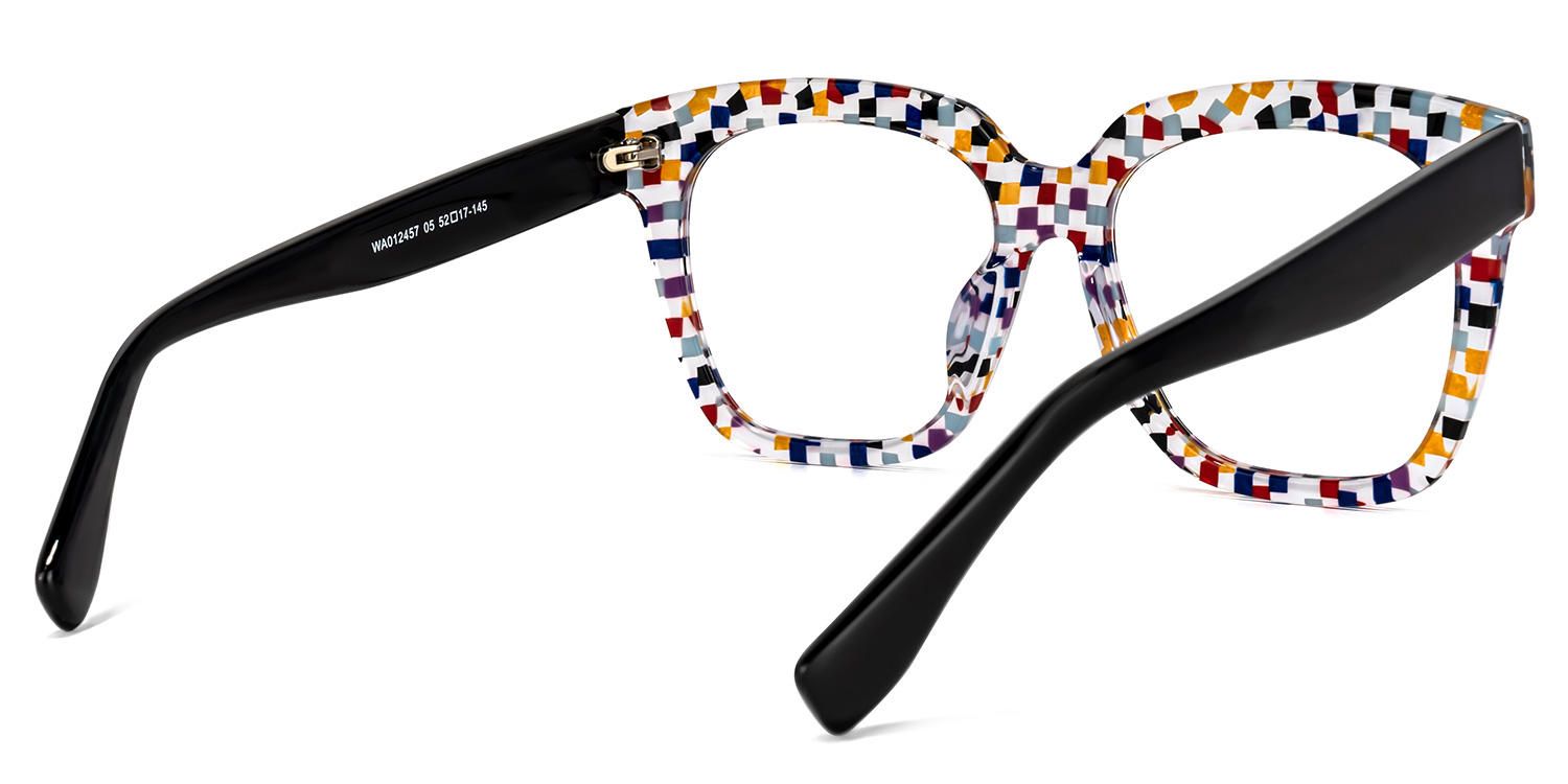 Martha - Square Colorful/Point Eyeglasses - 3
