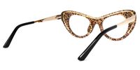 Cat Eye Leopard Eyeglasses | Vooglam Side View