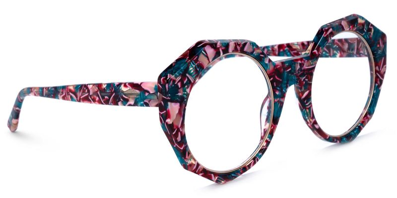 Odara - Geometric Floral Eyeglasses - 5