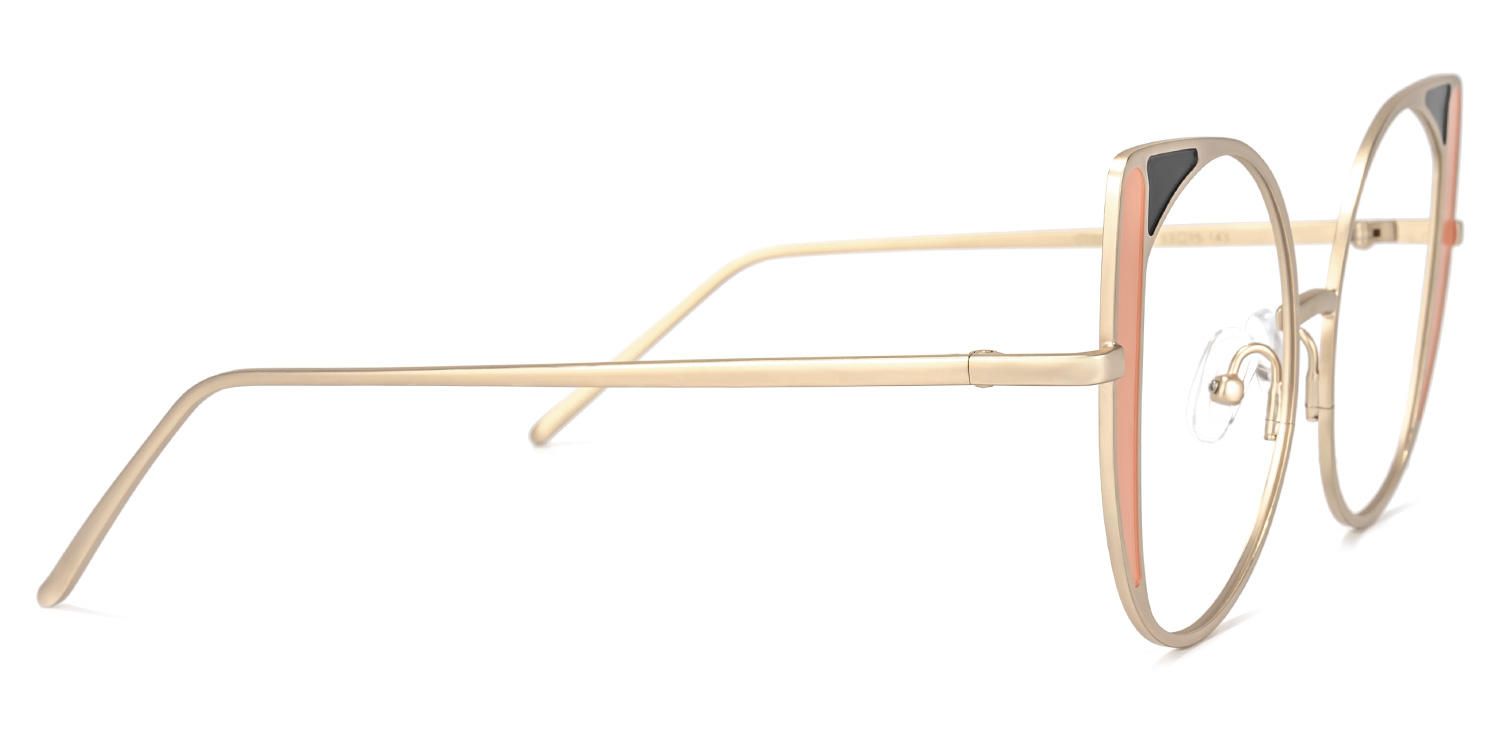 Eleni - Cat Eye Orange Eyeglasses | Vooglam 4