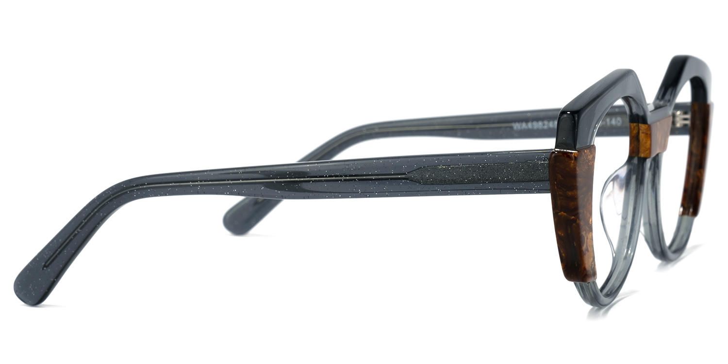 Lenore - Geometric Dark/Grey Eyeglasses - 4