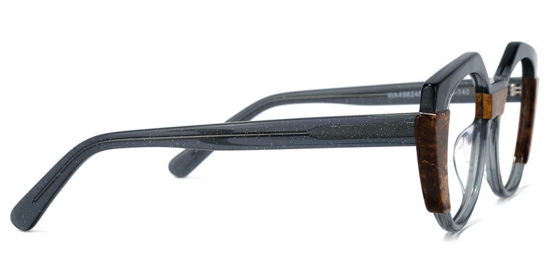 Lenore - Geometric Dark/Grey Eyeglasses - 4