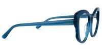 Geometric Blue Eyeglasses | Vooglam.com 