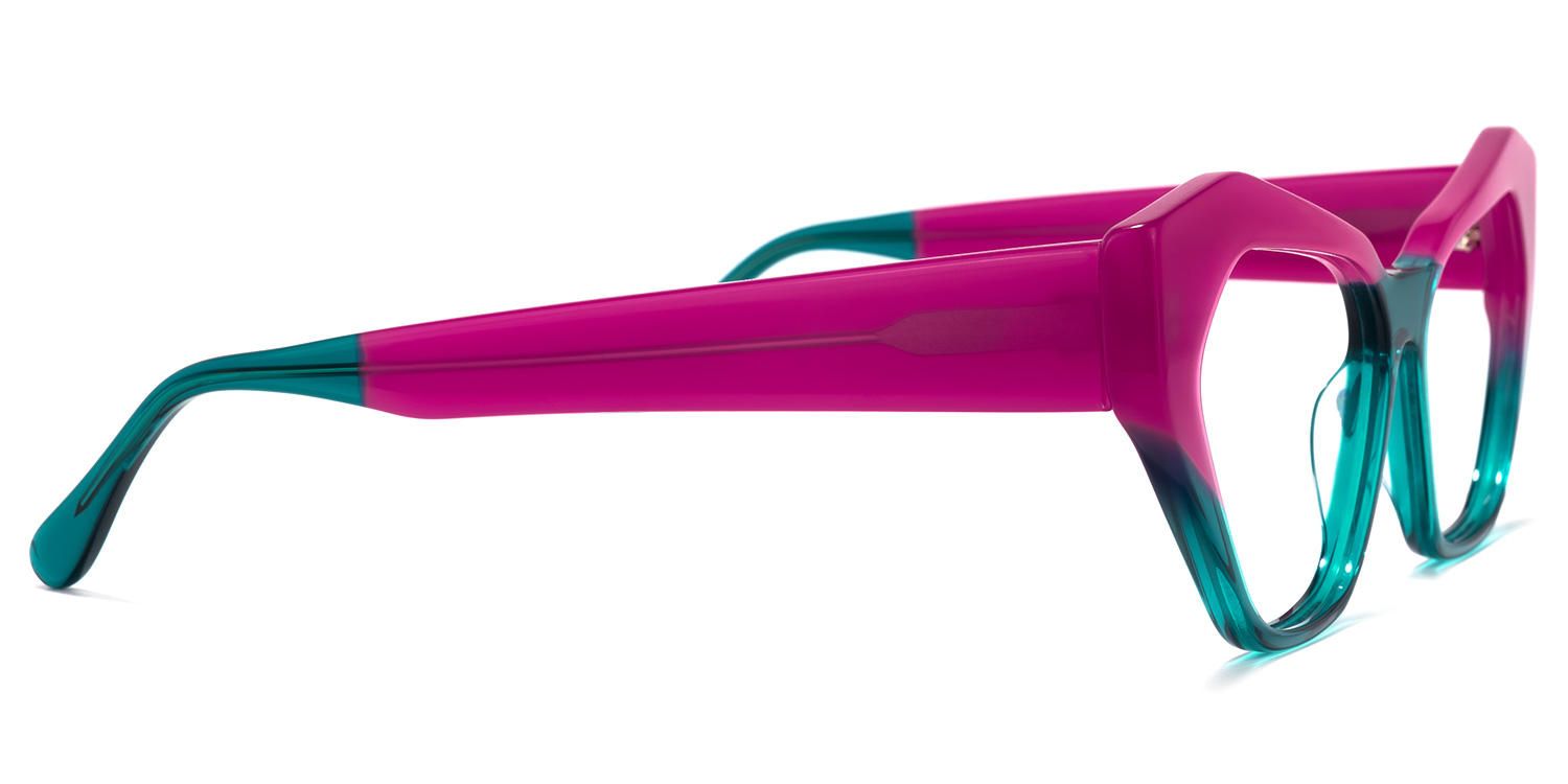 Miriam - Cat Eye Peacock/Blue Eyeglasses - 4