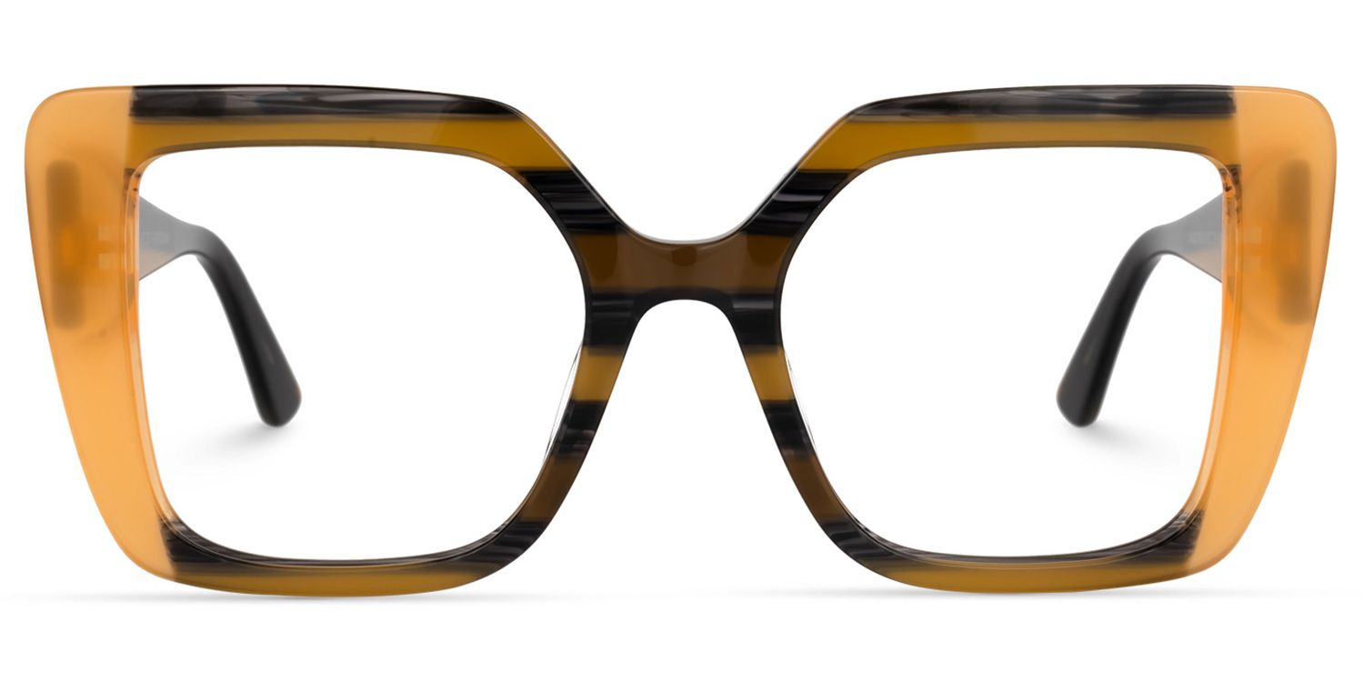 Giuseppina - Square Medium/Yellow Eyeglasses product detail 2