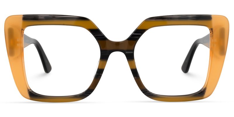 Giuseppina - Square Medium/Yellow Eyeglasses