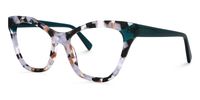 Butta - Cat Eye Marble Eyeglasses | Vooglam Front View