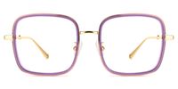 Jace - Square Purple Eyeglasses | Vooglam Angle View