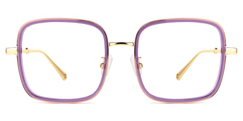 Jace - Square Purple Eyeglasses
